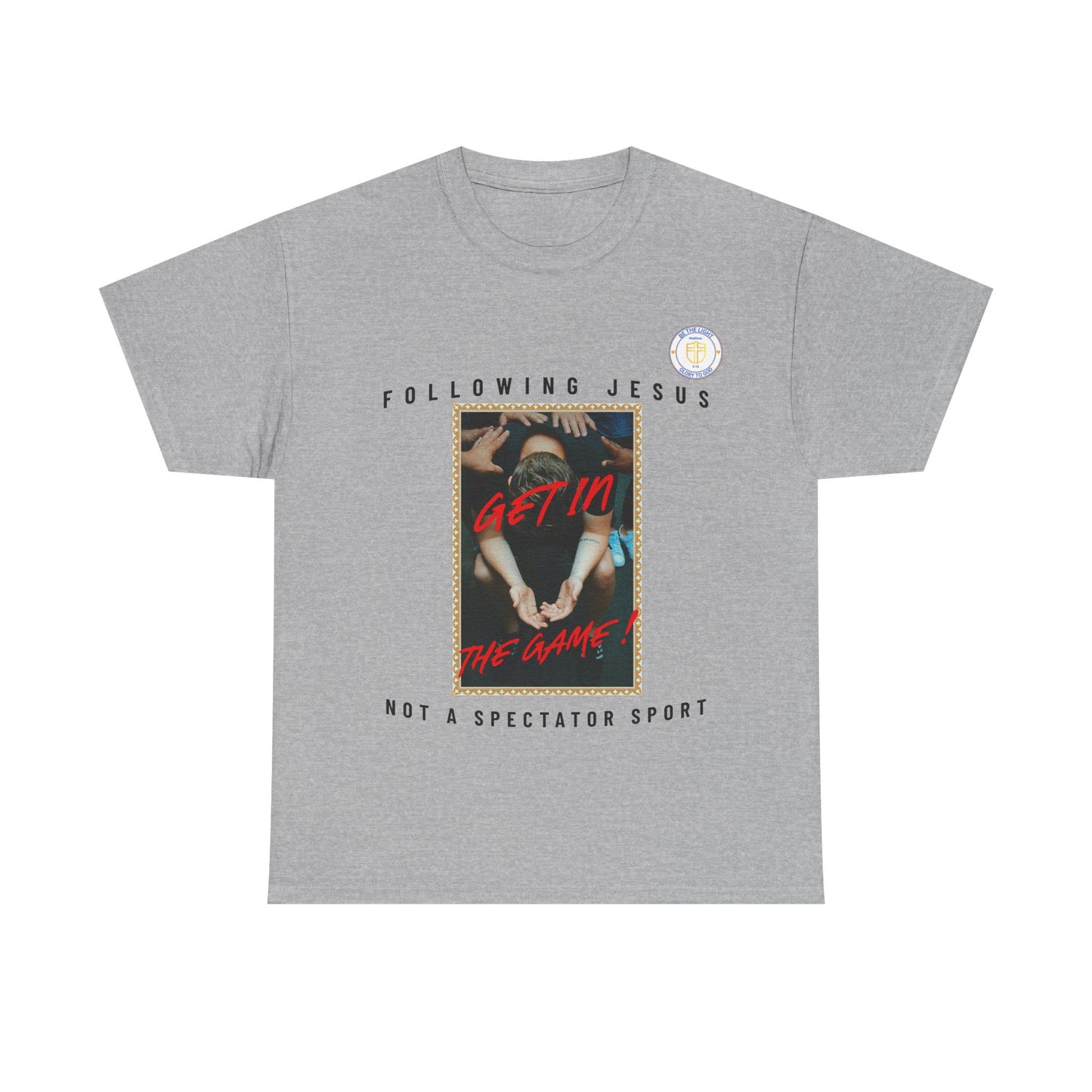 Get in the Game Unisex Heavy Cotton Tee, Faith-Based T-Shirts, Christian Apparel, Inspirational Tees, Casual Everyday Wear