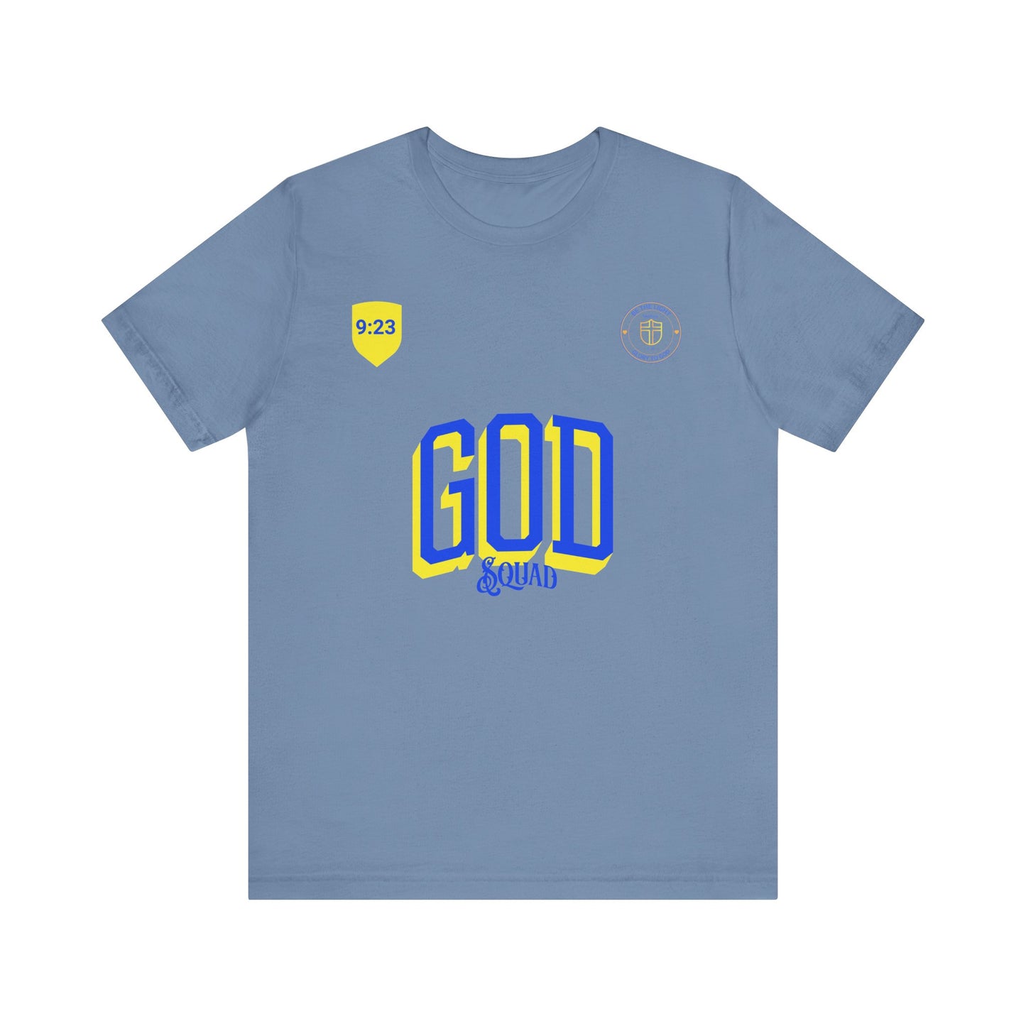 Religious Jersey Tee Shirt, Luke 9:23, Take Up Your Cross, Unisex Tshirt, Christian Scripture Top, Short Sleeve Tee