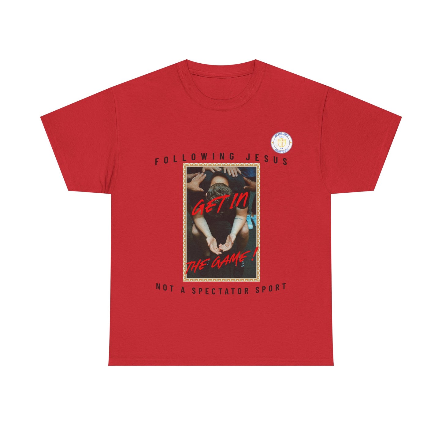 Get in the Game Unisex Heavy Cotton Tee, Faith-Based T-Shirts, Christian Apparel, Inspirational Tees, Casual Everyday Wear