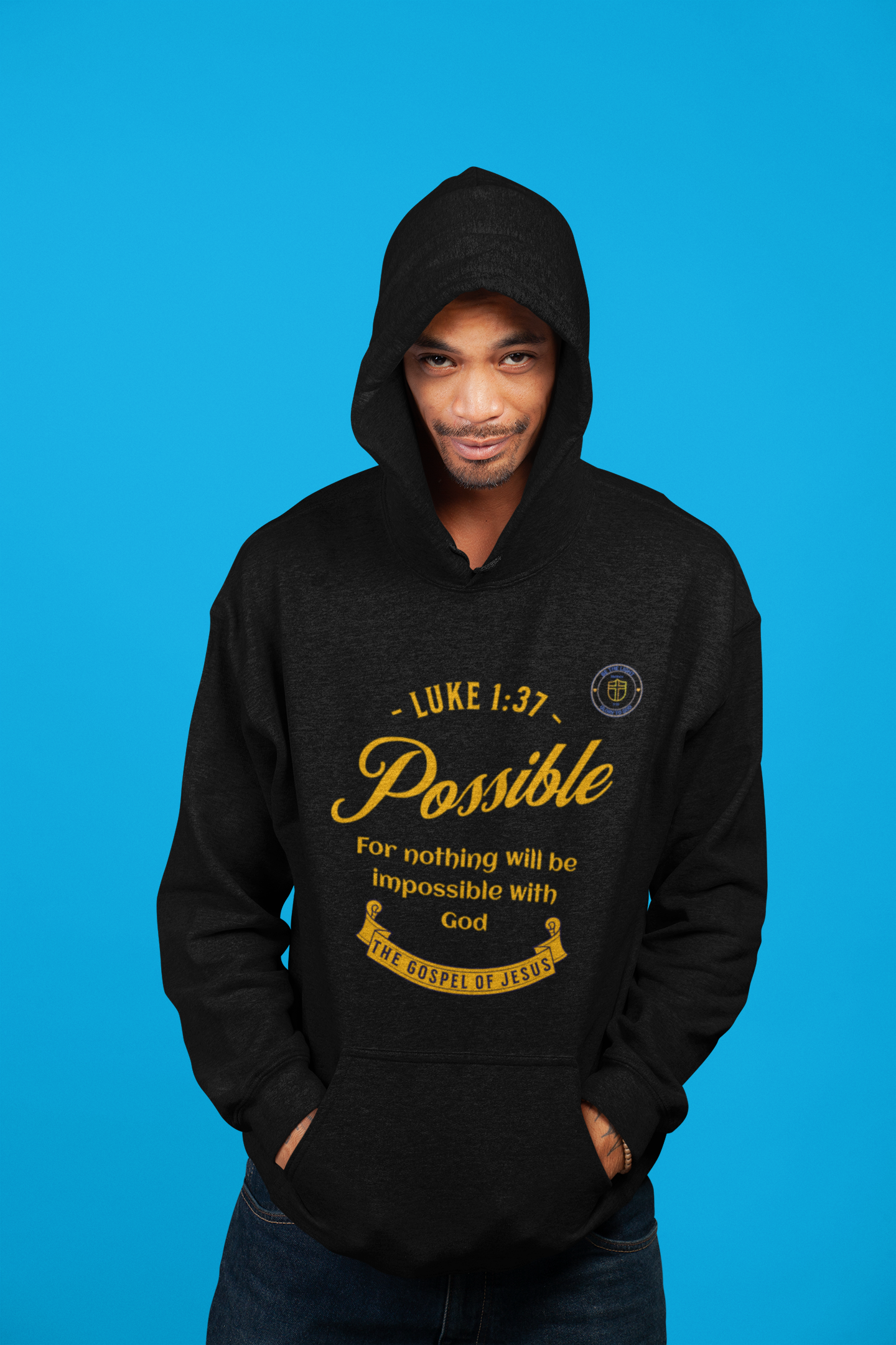 Christian Hoodie - Gospel of Jesus All Things Are Possible Pullover Sweatshirt