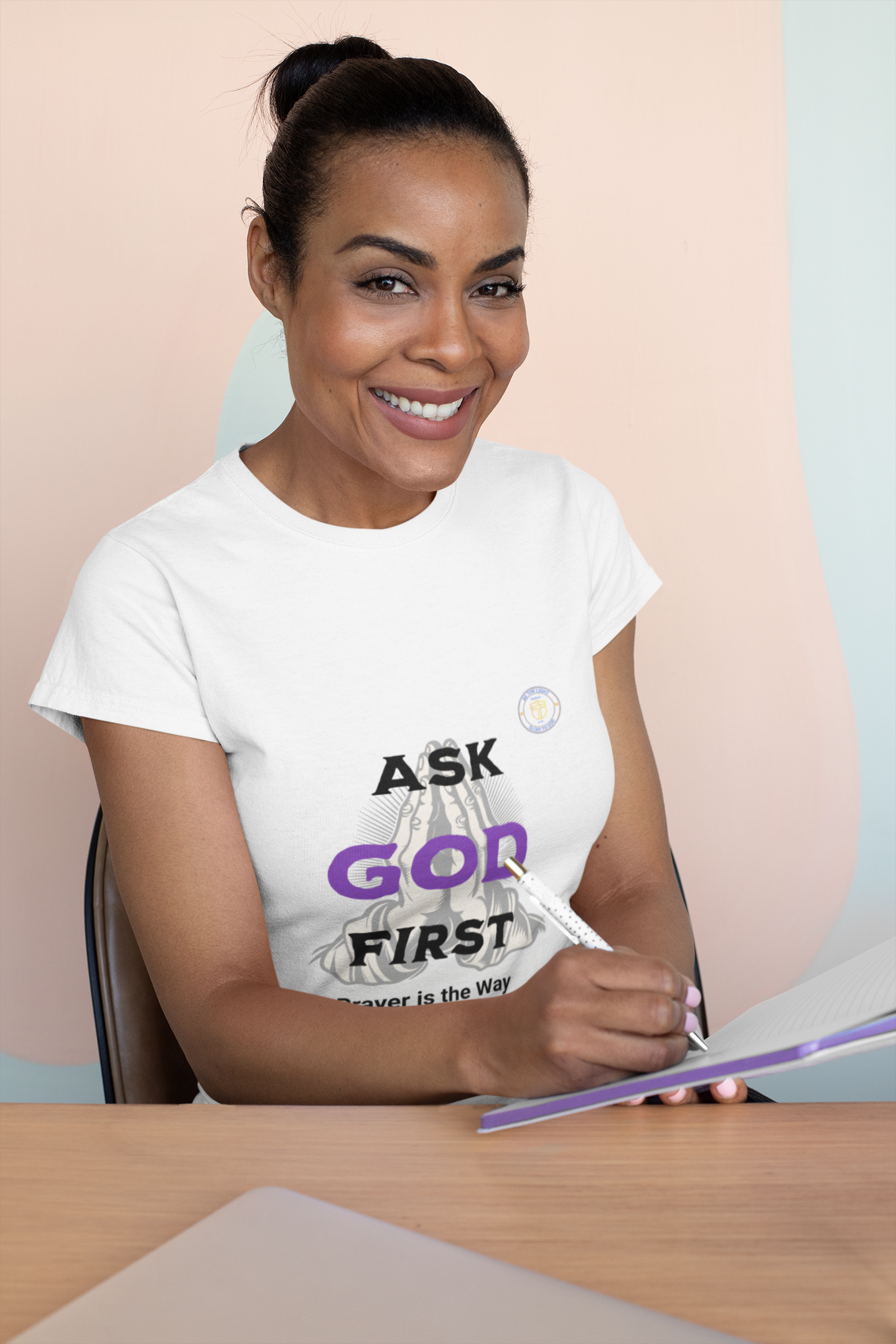 Prayer is the Way Ask God First Tee Shirt, Unisex Tee, Spiritual Message, Christian Apparel, Religious Clothing