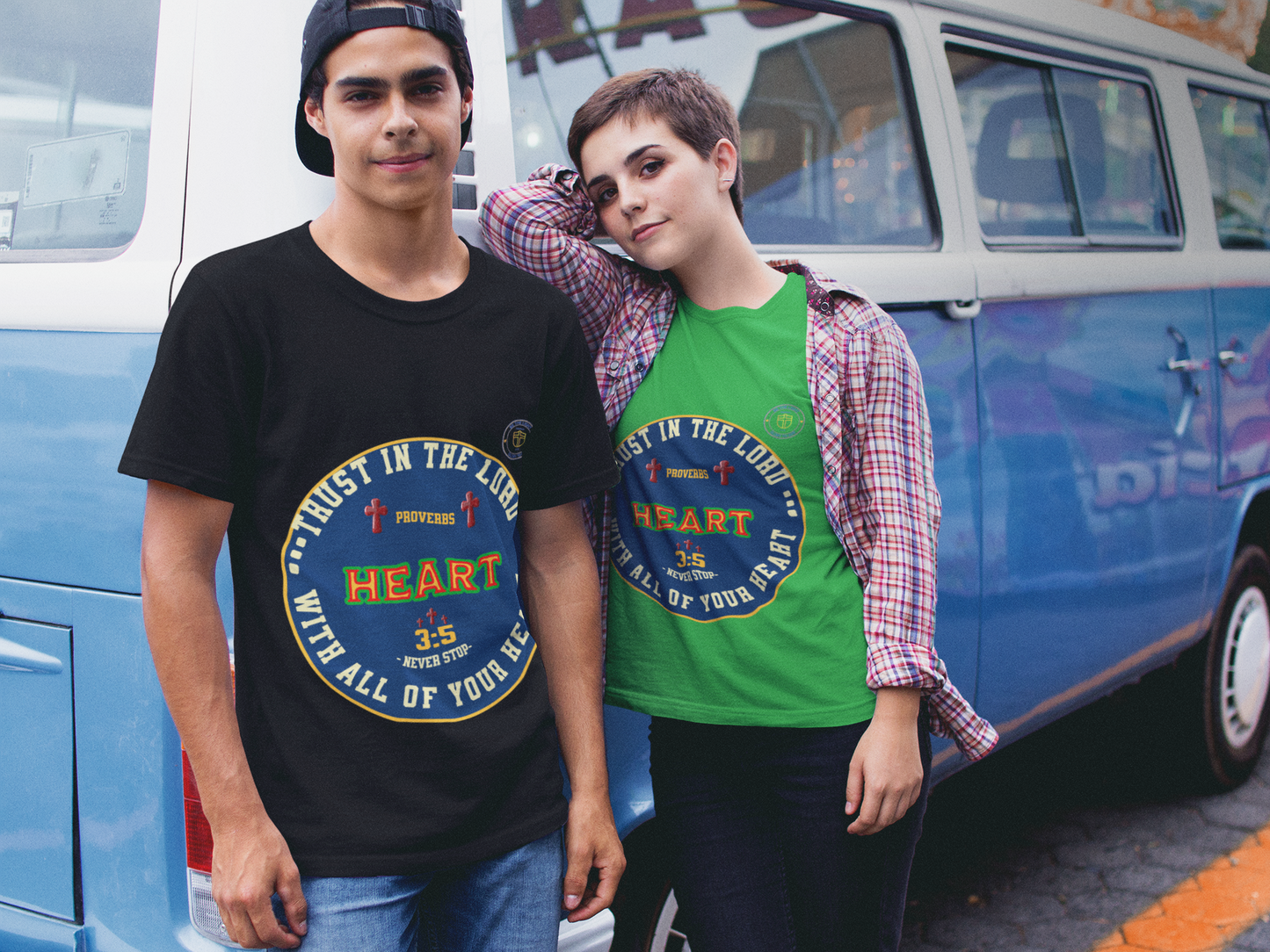 Christian Tee, Religious Shirt, Trust in the Lord with all of your Heart Proverbs, Faith Shirt, Bible Verse Tee,