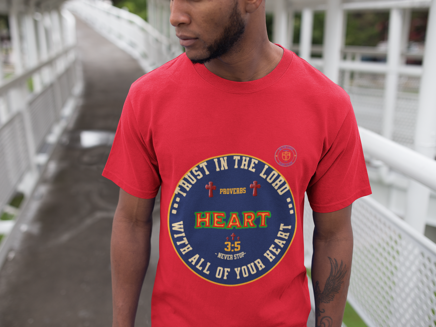 Christian Tee, Religious Shirt, Trust in the Lord with all of your Heart Proverbs, Faith Shirt, Bible Verse Tee,