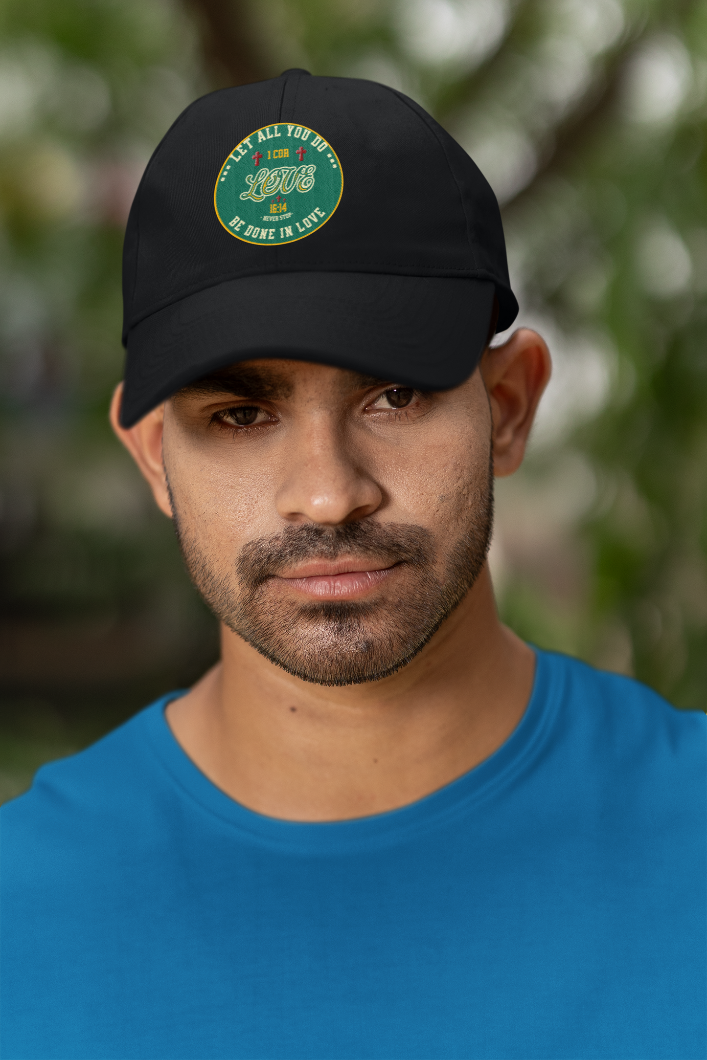 Hat, New Testament Scripture in Love, Classic Dad Cap, Christian Gift, Baseball Cap, Religious Hat, Faith Dad Hat