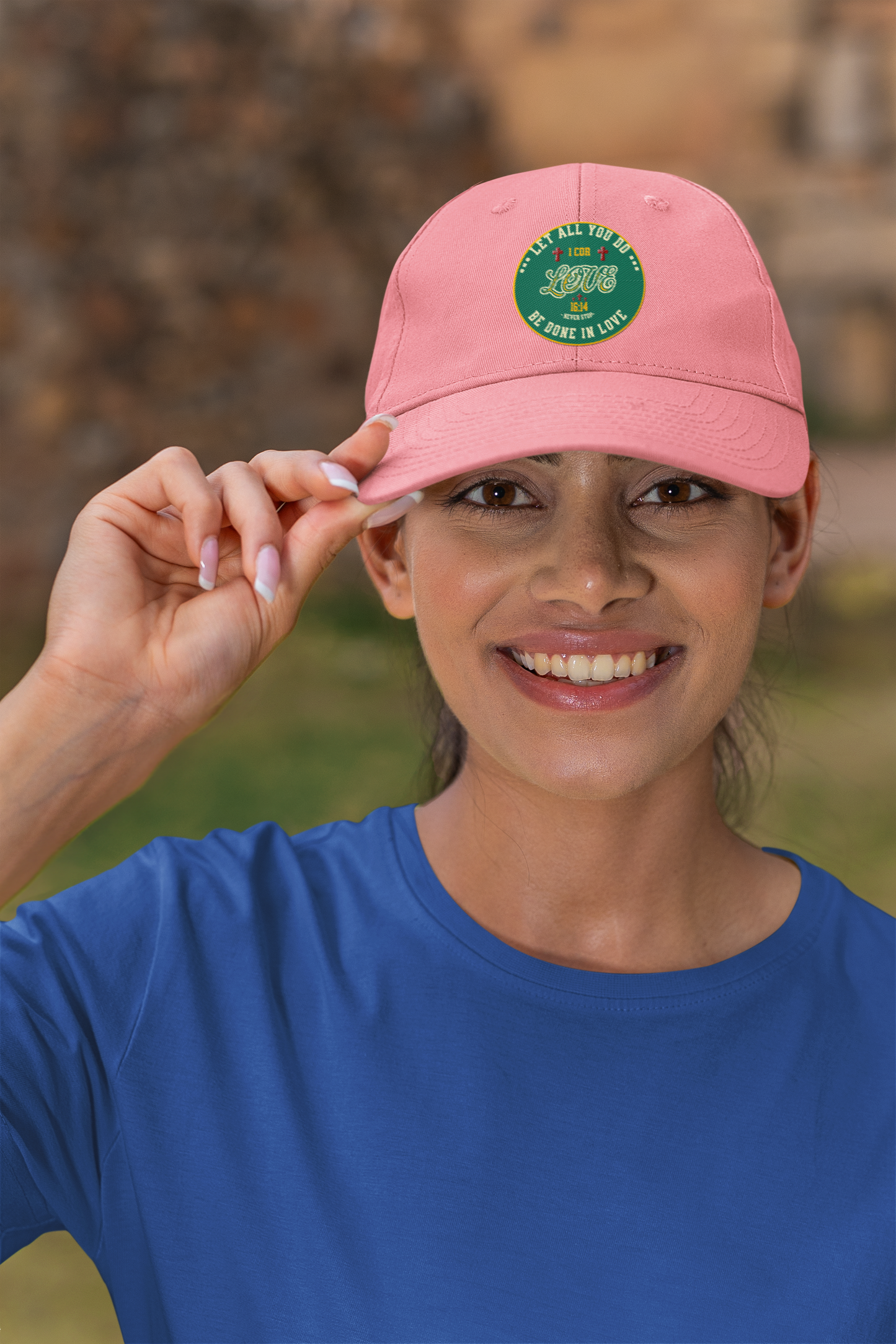 Hat, New Testament Scripture in Love, Classic Dad Cap, Christian Gift, Baseball Cap, Religious Hat, Faith Dad Hat