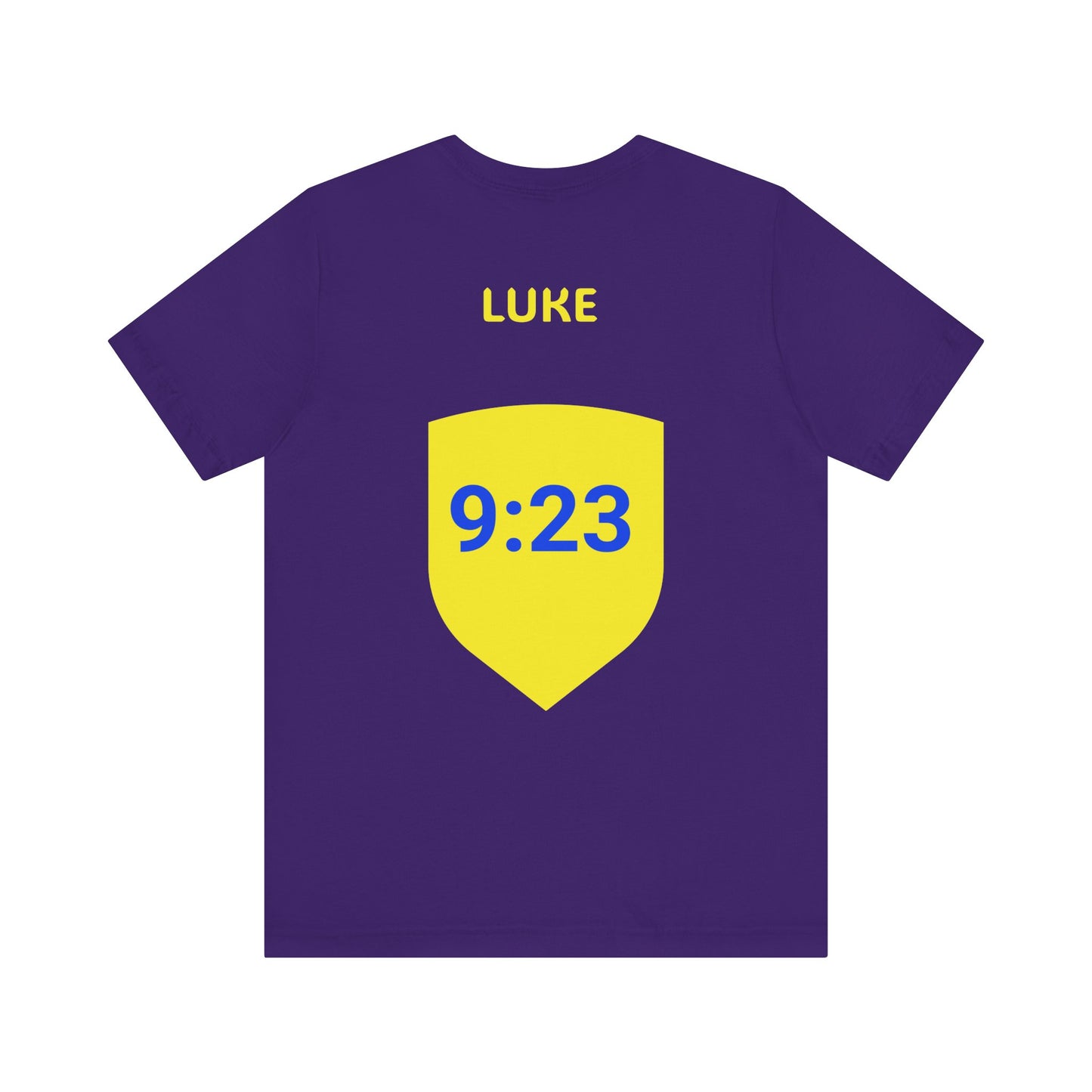 Religious Jersey Tee Shirt, Luke 9:23, Take Up Your Cross, Unisex Tshirt, Christian Scripture Top, Short Sleeve Tee