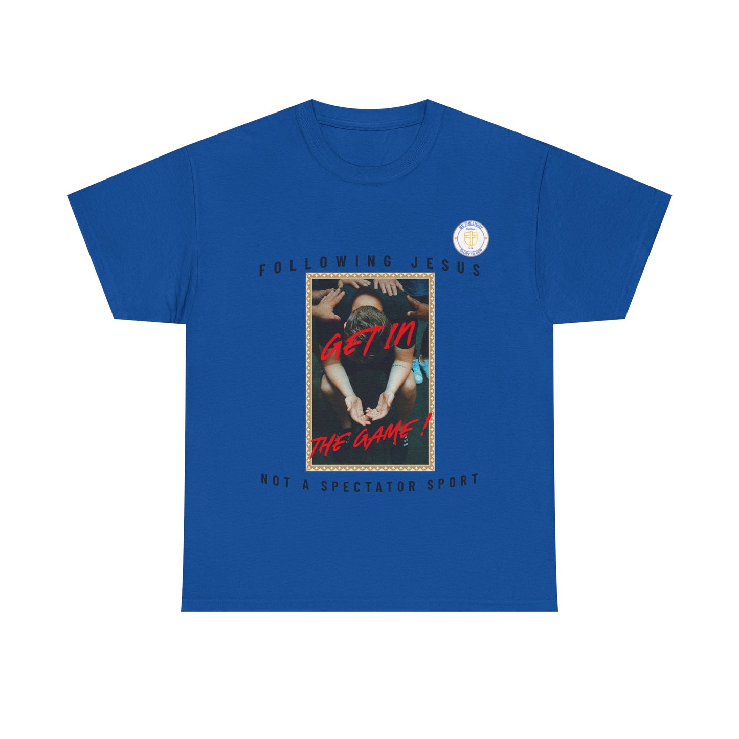 Get in the Game Unisex Heavy Cotton Tee, Faith-Based T-Shirts, Christian Apparel, Inspirational Tees, Casual Everyday Wear