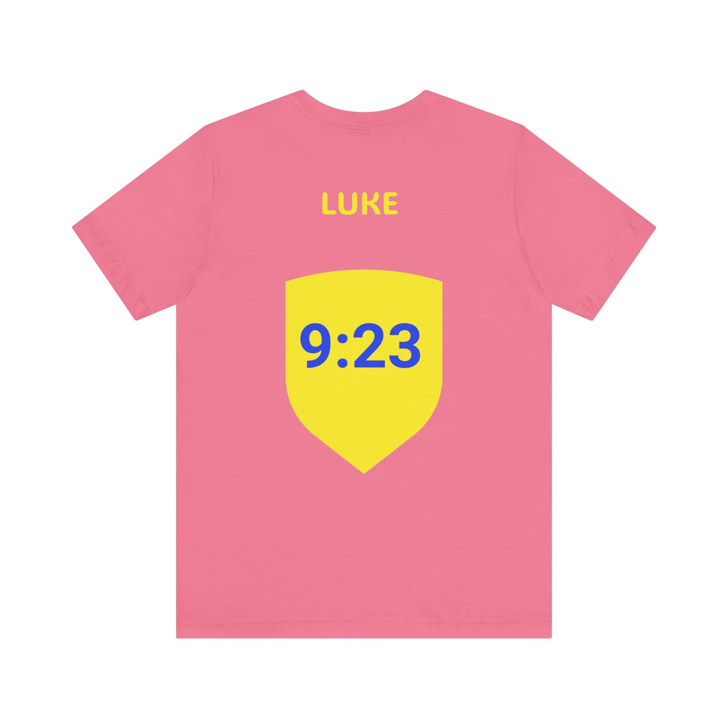 Religious Jersey Tee Shirt, Luke 9:23, Take Up Your Cross, Unisex Tshirt, Christian Scripture Top, Short Sleeve Tee
