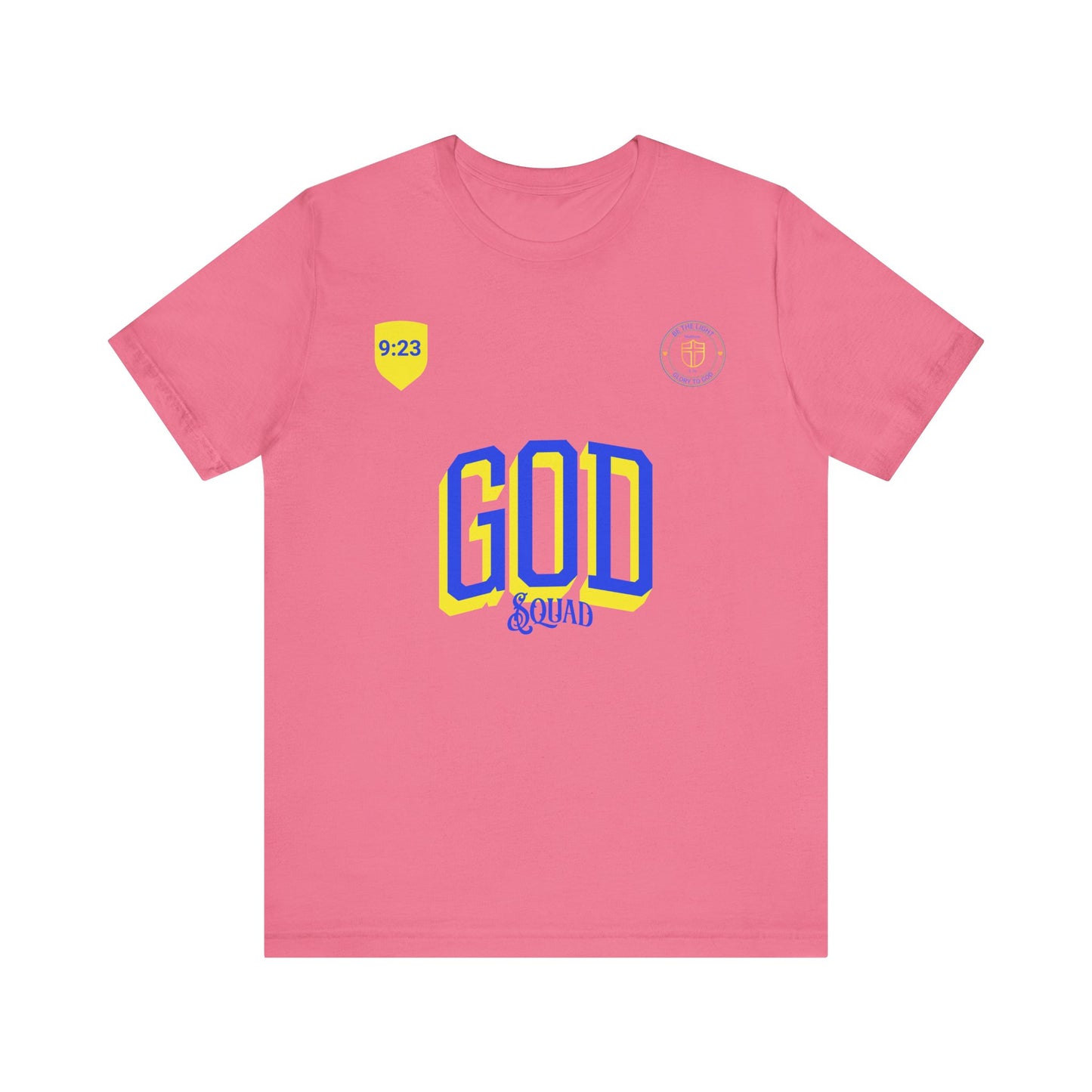 Religious Jersey Tee Shirt, Luke 9:23, Take Up Your Cross, Unisex Tshirt, Christian Scripture Top, Short Sleeve Tee