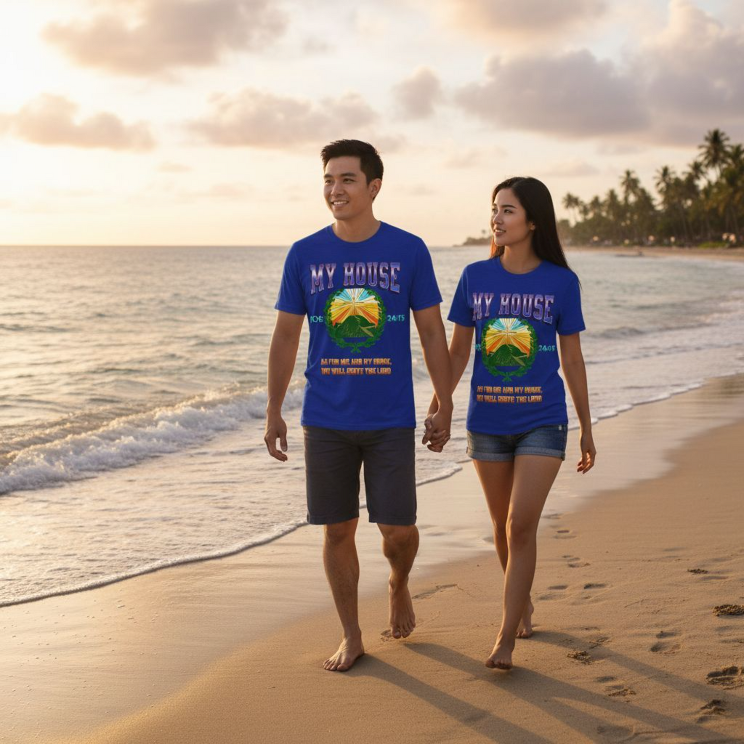 Joshua 24:15  As for me and my house, we will serve the Lord.  Proclaim your faith with this shirt from scripture.