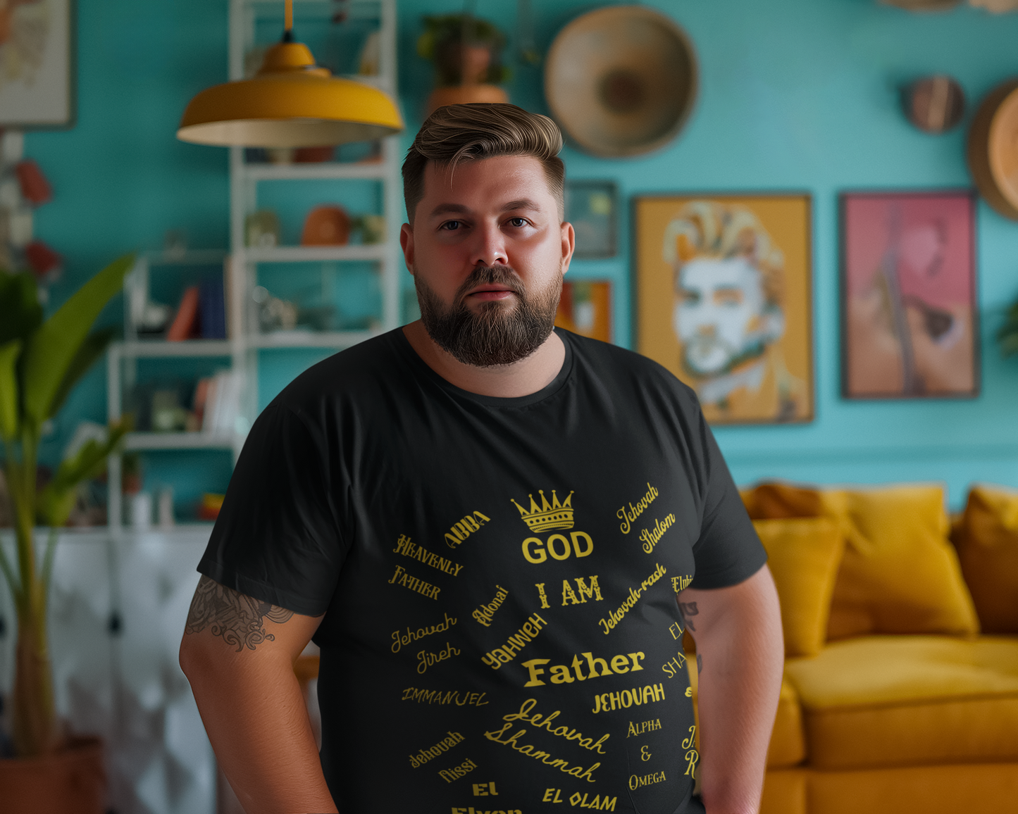 The Names of God Unisex Tee, Christian Religious Tshirt, Gospel of Luke Scripture Shirt, Inspirational Religious Gift