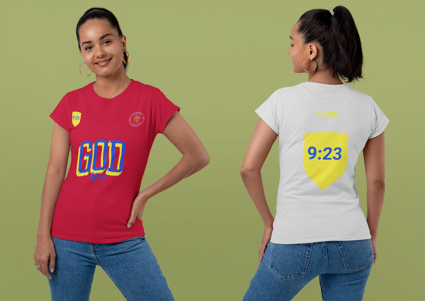 Religious Jersey Tee Shirt, Luke 9:23, Take Up Your Cross, Unisex Tshirt, Christian Scripture Top, Short Sleeve Tee