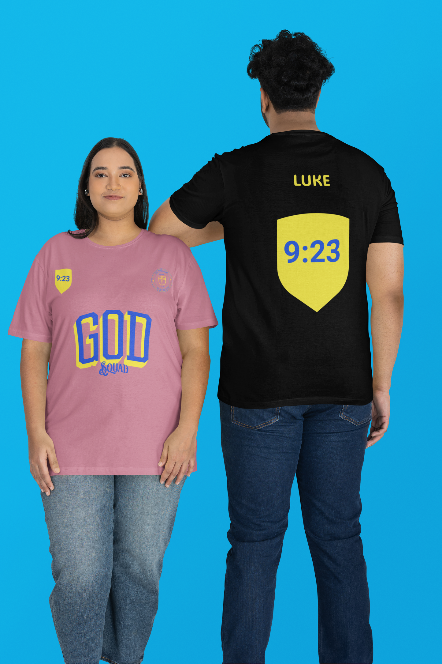 Religious Jersey Tee Shirt, Luke 9:23, Take Up Your Cross, Unisex Tshirt, Christian Scripture Top, Short Sleeve Tee