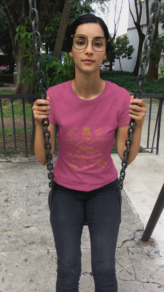 The Names of God Unisex Tee, Christian Religious Tshirt, Gospel of Luke Scripture Shirt, Inspirational Religious Gift