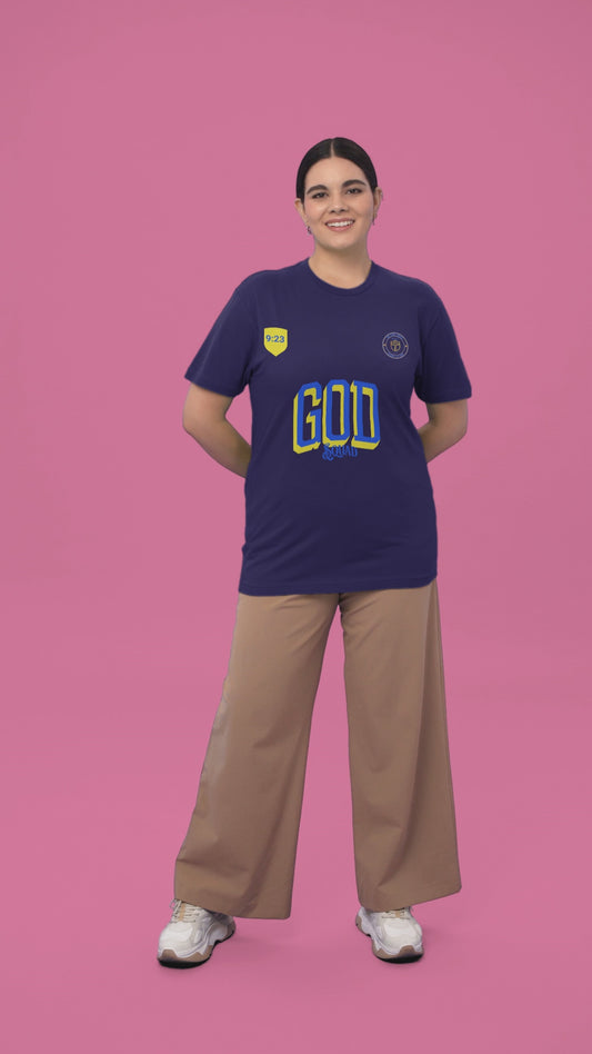 Religious Jersey Tee Shirt, Luke 9:23, Take Up Your Cross, Unisex Tshirt, Christian Scripture Top, Short Sleeve Tee