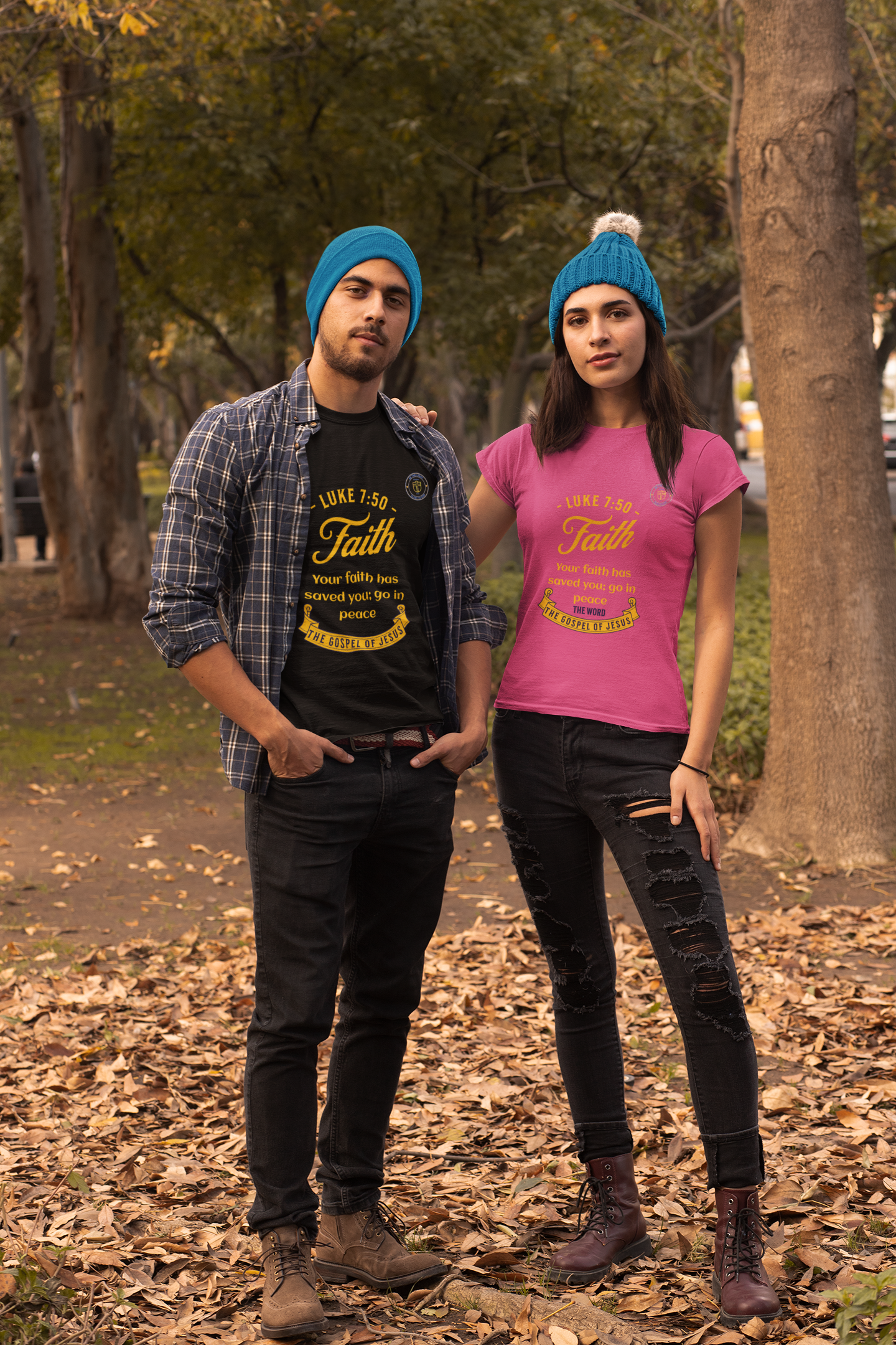 Faith Bible Quote Unisex Tee, Christian Religious Tshirt, Gospel of Luke Scripture Shirt, Inspirational Religious Gift